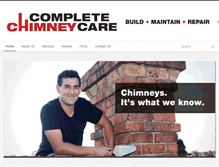 Tablet Screenshot of completechimneycare.co.nz